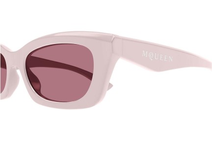 Solglasögon Alexander McQueen AM0474S 005 Rektangulära Rosa