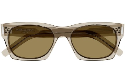 Solglasögon Saint Laurent SL402 018 Fyrkantig Beige