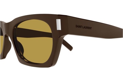 Solglasögon Saint Laurent SL402 021 Fyrkantig Brun