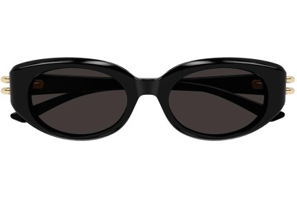 Solglasögon Alexander McQueen AM0469S 001 Oval Svart