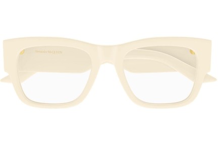 Glasögon Alexander McQueen AM0436O 005 Rektangulära Beige