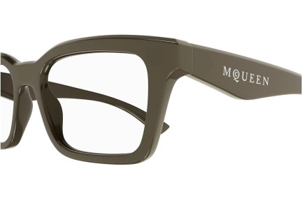 Glasögon Alexander McQueen AM0476O 005 Fyrkantig Brun