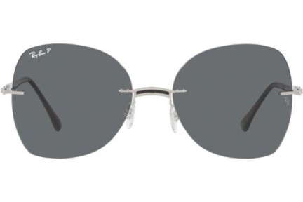 Solglasögon Ray-Ban Titanium Collection RB8066 003/81 Polarized Fyrkantig Svart