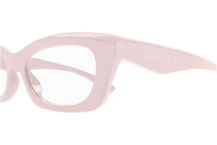 Glasögon Alexander McQueen AM0474O 005 Rektangulära Rosa