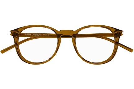 Glasögon Saint Laurent SL106 020 Runda Brun