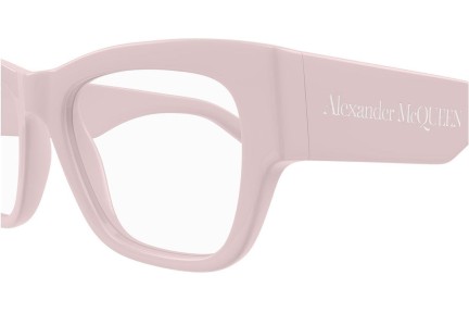 Glasögon Alexander McQueen AM0436O 006 Rektangulära Rosa