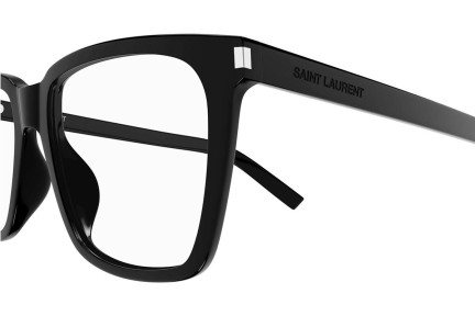 Glasögon Saint Laurent SL717SLIM 001 Fyrkantig Svart