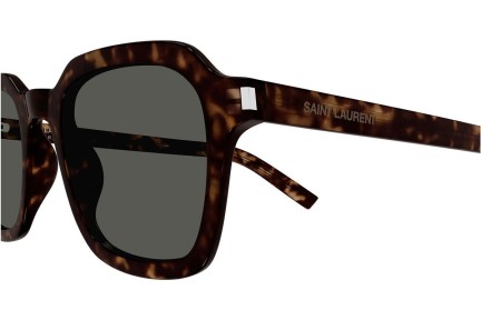 Solglasögon Saint Laurent SL715SLIM 002 Fyrkantig Havana