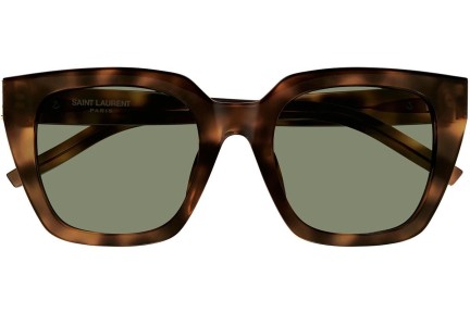 Solglasögon Saint Laurent SLM143 003 Fyrkantig Havana