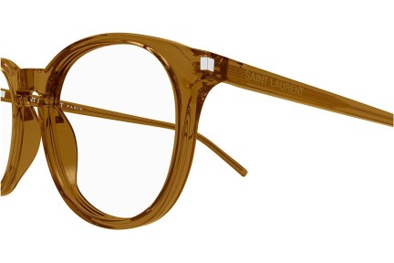 Glasögon Saint Laurent SL106 020 Runda Brun