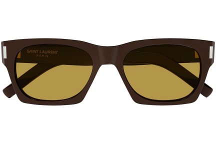 Solglasögon Saint Laurent SL402 021 Fyrkantig Brun