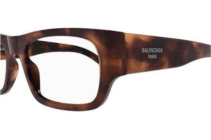 Glasögon Balenciaga BB0370O 002 Rektangulära Havana