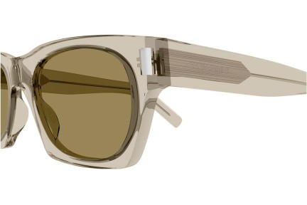 Solglasögon Saint Laurent SL402 018 Fyrkantig Beige