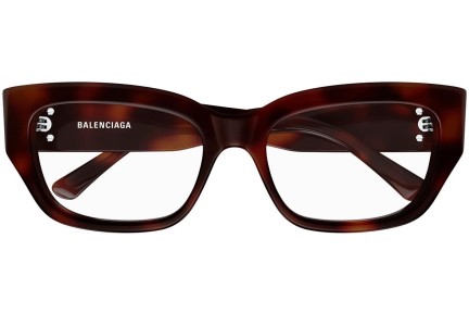 Glasögon Balenciaga BB0363O 002 Fyrkantig Havana