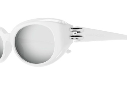 Solglasögon Alexander McQueen AM0469S 004 Oval Vit