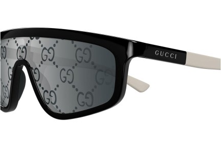 Solglasögon Gucci GG1736S 003 Enkel Lins | Shield Svart