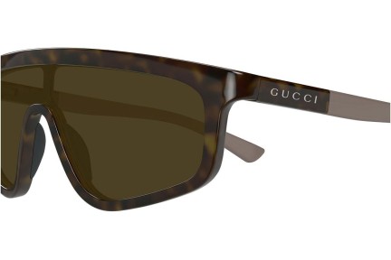 Solglasögon Gucci GG1736S 002 Enkel Lins | Shield Havana