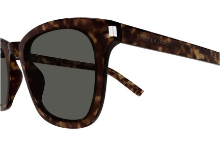 Solglasögon Saint Laurent SL716SLIM 002 Fyrkantig Havana