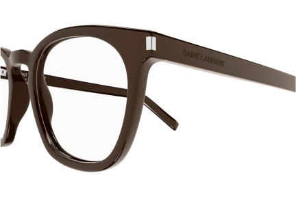 Glasögon Saint Laurent SL28OPT 009 Runda Brun