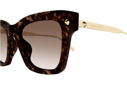 Solglasögon Alexander McQueen AM0483S 002 Fyrkantig Havana