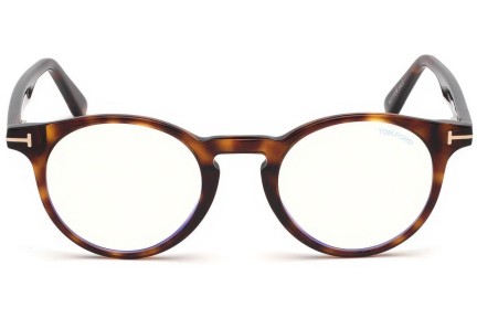 Glasögon Tom Ford FT5557-B 052 Runda Havana