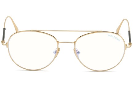 Glasögon Tom Ford FT5657-B 028 Runda Guld