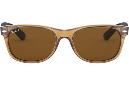 Solglasögon Ray-Ban New Wayfarer RB2132 945/57 Polarized Fyrkantig Brun