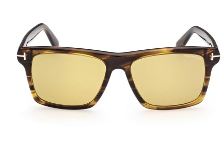 Solglasögon Tom Ford FT0906 55E Fyrkantig Havana