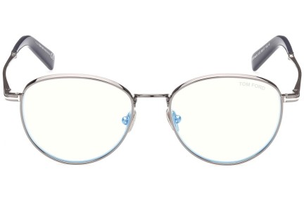 Glasögon Tom Ford FT5749-B 012 Runda Silver