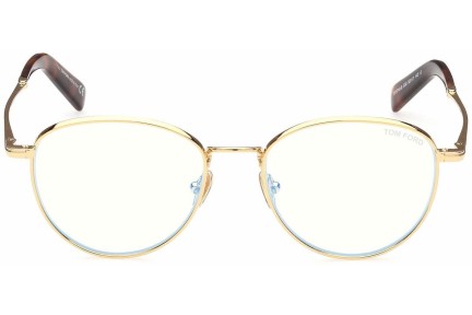 Glasögon Tom Ford FT5749-B 030 Runda Guld