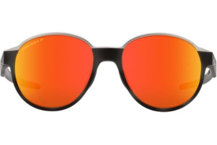 Solglasögon Oakley Coinflip OO4144-04 Polarized Runda Svart