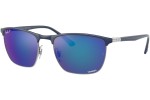 Solglasögon Ray-Ban Chromance Collection RB3686 92044L Polarized Fyrkantig Blå