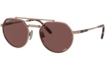 Solglasögon Ray-Ban Jack II Titanium Chromance Collection RB8265 3140AF Polarized Runda Guld