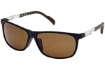 Solglasögon Adidas Sport SP0061 02H Polarized Rektangulära Svart