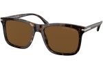 Solglasögon Prada PR18WS 2AU01D Polarized Fyrkantig Havana