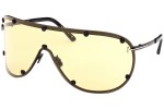 Solglasögon Tom Ford FT1043 02E Enkel Lins | Shield Svart