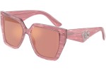 Solglasögon Dolce & Gabbana DG4438 3405A4 Fyrkantig Rosa