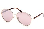 Solglasögon Tom Ford FT1028 32Z Runda Guld