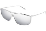 Solglasögon Saint Laurent SL605LUNA 003 Enkel Lins | Shield Silver