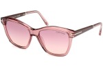 Solglasögon Tom Ford Lucia FT1087 72Z Fyrkantig Rosa