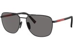 Solglasögon Prada Linea Rossa PS54ZS 1BO02G Polarized Oval Svart