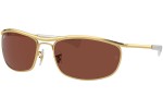 Solglasögon Ray-Ban Olympian I Deluxe RB3119M 001/C5 Rektangulära Guld