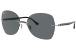 Solglasögon Ray-Ban Titanium Collection RB8066 003/81 Polarized Fyrkantig Svart