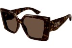 Solglasögon Alexander McQueen AM0467S 002 Fyrkantig Havana