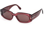 Solglasögon Tom Ford Cielle FT1187 69E Oval Röd