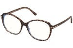 Glasögon Tom Ford FT5708-B 055 Runda Havana